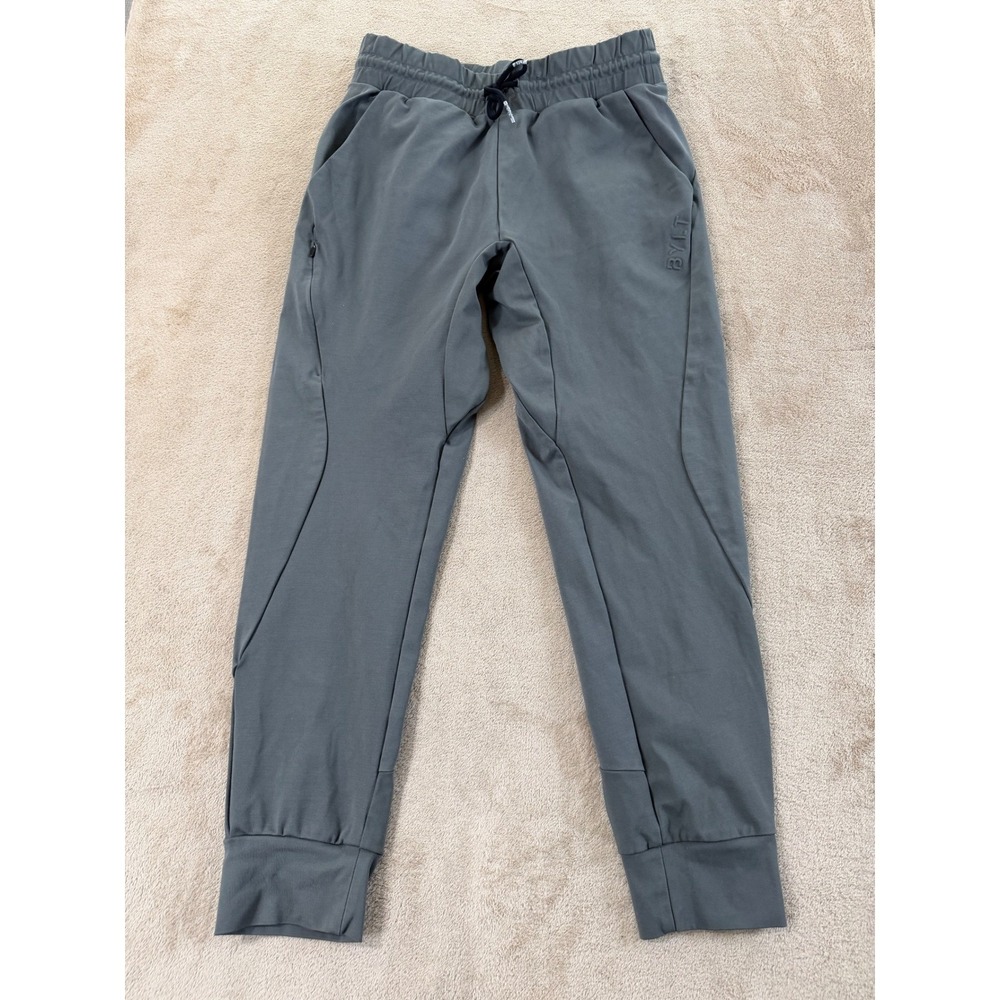 BYLT Premium Basics Active Jogger pants Mens Size Small Grey Stretch Gym EUC